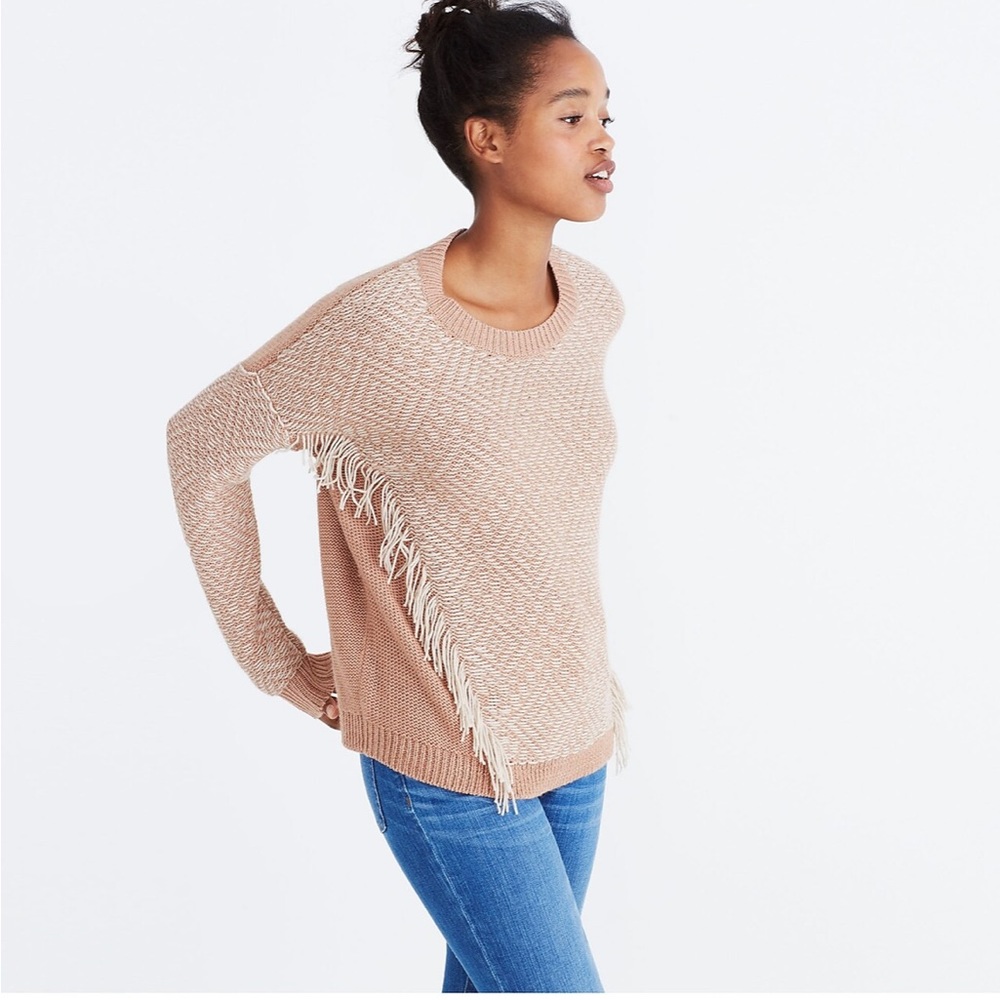 Madewell Reverse-Diamond Pullover Sweater